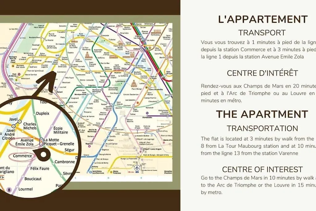 3D#Appart 6Pers#2 Chambres#Commerce#Paris 15#Ac Paris